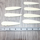 10 Small Ornamental Bone Spearheads  #3964  Mountain Man Art