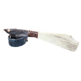 Moose Antler Handle Stone Blade Ornamental Knife #9164    Mountain Man Knife