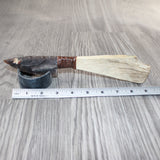 Moose Antler Handle Stone Blade Ornamental Knife #9164    Mountain Man Knife