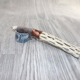 Cholla Cactus Wood Handle Stone Blade Ornamental Knife #8264    Mountain Man Knife