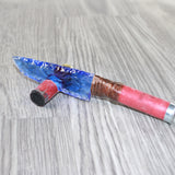 Shotgun Shell Hull Handle Glass Blade Ornamental Knife #3264    Mountain Man Knife