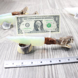 5 Rattlesnake Head Handle Opalite Blade Ornamental Knives # myak528    Mountain Man Knife