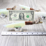 5 Rattlesnake Head Handle Opalite Blade Ornamental Knives # myak528    Mountain Man Knife