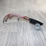 Turkey Foot Handle Obsidian Blade Ornamental Knife #9264  Mountain Man Knife
