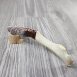 Reindeer Antler Crown Handle Stone Blade Ornamental Knife #1846 Mountain Man Knife