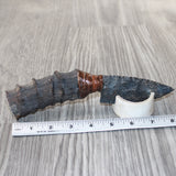 Impala Horn Handle Stone Blade Ornamental Knife #9464    Mountain Man Knife