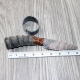 Springbok Horn Handle Stone Blade Ornamental Knife #6464    Mountain Man Knife