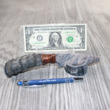 Springbok Horn Handle Stone Blade Ornamental Knife #6464    Mountain Man Knife