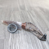 Goat Horn Handle Stone Blade Ornamental Knife #6464    Mountain Man Knife