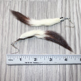 Ermine Tail Earrings  #4464  Mountain Man Earrings