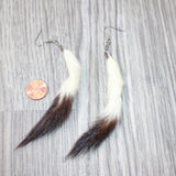 Ermine Tail Earrings  #4464  Mountain Man Earrings