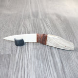 Moose Antler Handle Bone Blade Ornamental Knife #12364    Mountain Man Knife
