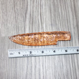 1 Glass Ornamental Knife Blade  #3464   Mountain man knife