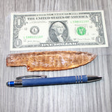 1 Glass Ornamental Knife Blade  #3464   Mountain man knife
