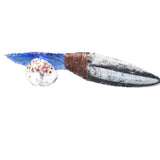 Orthoceras Fossil Handle Glass Blade Ornamental Knife #2564    Mountain Man Knife