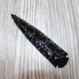 1 Obsidian Ornamental Spearhead  #3564     Arrowhead