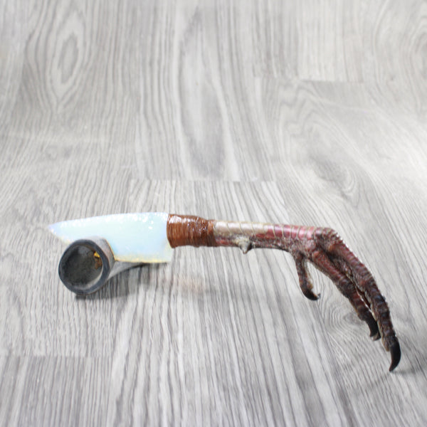 Turkey Foot Handle Opalite Blade Ornamental Knife #1156     Mountain Man Knife