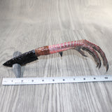 Turkey Foot Handle Obsidian Blade Ornamental Knife #1664  Mountain Man Knife