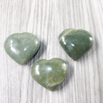 3 Aventurine Hearts Combined Weight of  309 Grams #2156    Gemstone Hearts