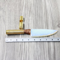 50 Cal Shell Handle Opalite Blade Ornamental Knife #7256     Mountain Man Knife