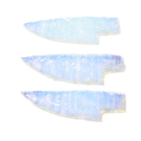 3 Small Opalite Ornamental Knife Blades  #4256    Mountain Man Knife