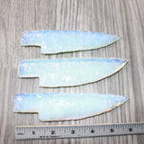 3 Opalite Ornamental Knife Blades  #1764    Mountain Man Knife