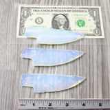 3 Small Opalite Ornamental Knife Blades  #4256    Mountain Man Knife