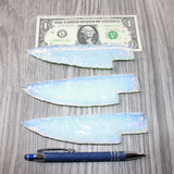 3 Opalite Ornamental Knife Blades  #1764    Mountain Man Knife