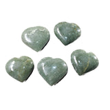 5 Aventurine Hearts Combined Weight of   550  Grams   #7256    Gemstone Hearts