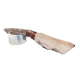 Hair-on Deer Bone Handle Stone Blade Ornamental Knife #4864    Mountain Man Knife