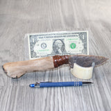 Hair-on Deer Bone Handle Stone Blade Ornamental Knife #4864    Mountain Man Knife