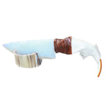 Beaver Jaw Handle Opalite Blade Ornamental Knife #3964     Mountain Man Knife