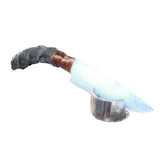 Impala Horn Handle Opalite Blade Ornamental Knife #2964     Mountain Man Knife