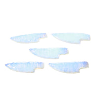 5 Small Opalite Ornamental Knife Blades  #4456    Mountain Man Knife