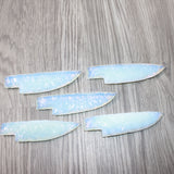 5 Opalite Ornamental Knife Blades  #1964    Mountain Man Knife