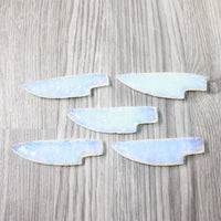 5 Small Opalite Ornamental Knife Blades  #4456    Mountain Man Knife