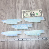 5 Opalite Ornamental Knife Blades  #1964    Mountain Man Knife