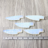 5 Small Opalite Ornamental Knife Blades  #4456    Mountain Man Knife