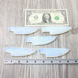 5 Small Opalite Ornamental Knife Blades  #4456    Mountain Man Knife