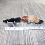 Deer Foot Handle Obsidian Blade Ornamental Knife #1964  Mountain Man Knife