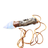 Cholla Cactus Wood Handle Opalite Blade Knife Necklace  #5656  Mountain Man Necklace