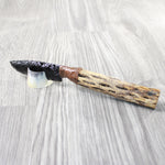 Cholla Cactus Wood Handle Obsidian Blade Ornamental Knife #8656  Mountain Man Knife