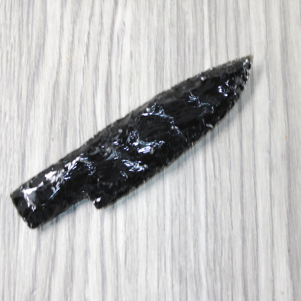 1 Obsidian Ornamental Knife Blade  #4756    Mountain Man Knife