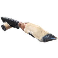 Deer Foot Handle Obsidian Blade Ornamental Knife #7856  Mountain Man Knife