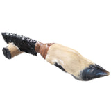 Deer Foot Handle Obsidian Blade Ornamental Knife #7856  Mountain Man Knife