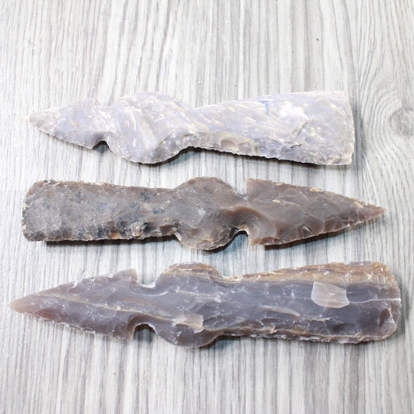 3 Stone Ornamental Tomahawk Heads #6856    Ax Axe Hatchet