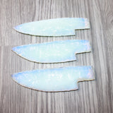 3 Opalite Ornamental Knife Blades  #2264    Mountain Man Knife