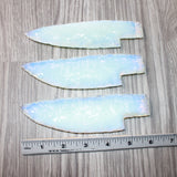 3 Opalite Ornamental Knife Blades  #2264    Mountain Man Knife
