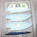 3 Opalite Ornamental Knife Blades  #2264    Mountain Man Knife