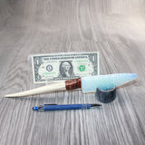 Axis Deer Antler Handle Opalite Blade Ornamental Knife #1264     Mountain Man Knife